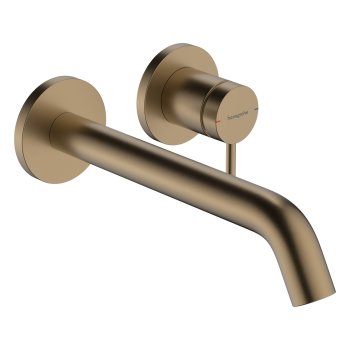 Baterie pentru lavoar Hansgrohe Tecturis S, încastrată, pentru boxă, pipă 225 mm, bronz periat